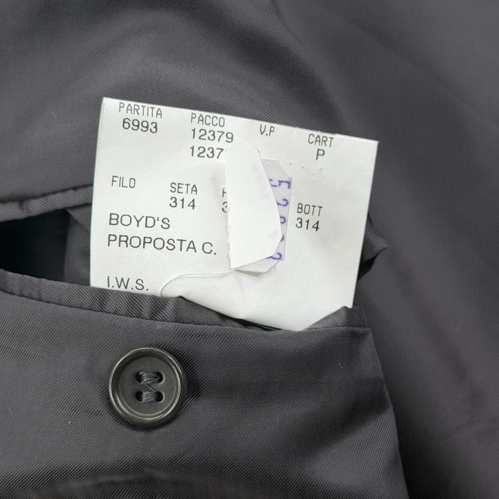 Canali Boyd's Suit Mens 42R 36x29 Gray Wool Textured Blazer Cuff Pant Italy Made